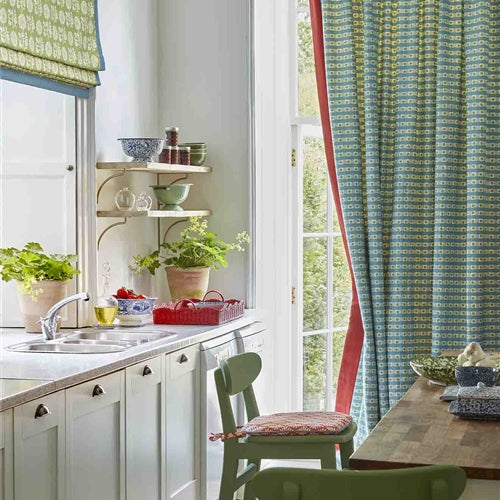RHS Single Curtain - Dotty Check - Was £1,193, NOW £716