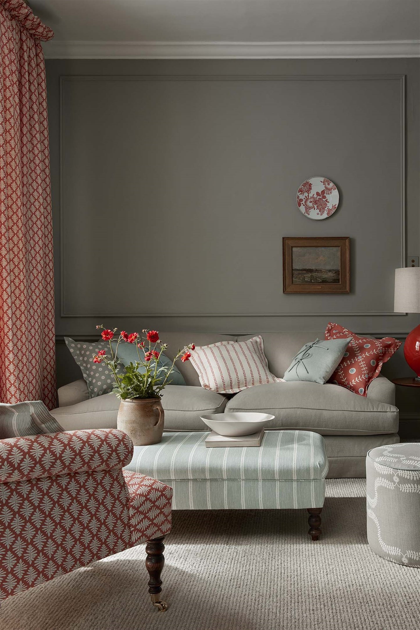 Simple Ticking Detail - Peach