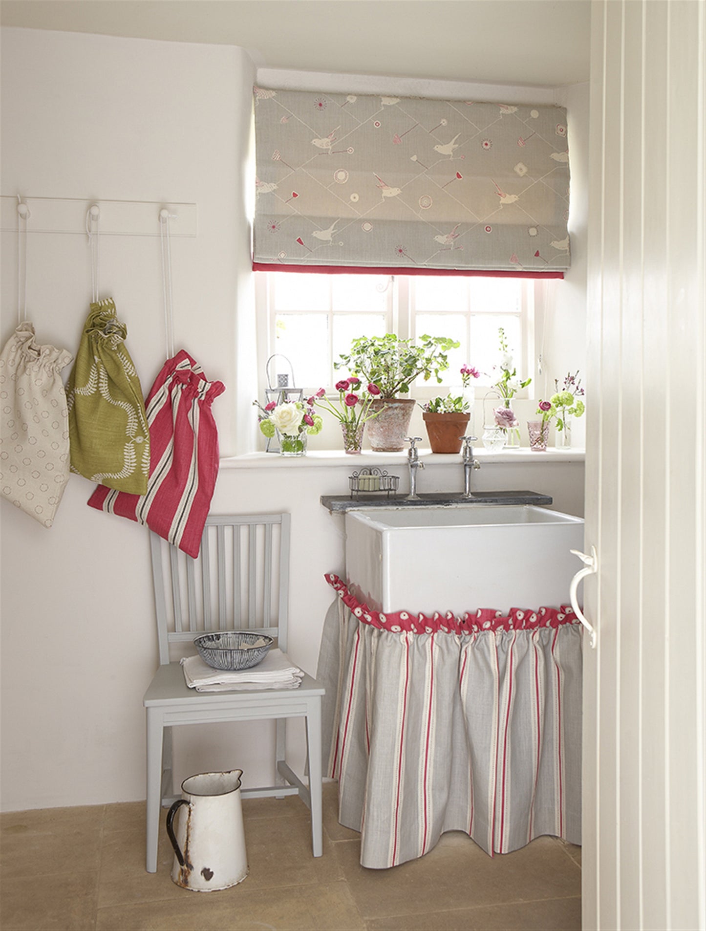 Stockholm Stripe - Clay, Sweet Pea - Discontinued - Cut Lengths