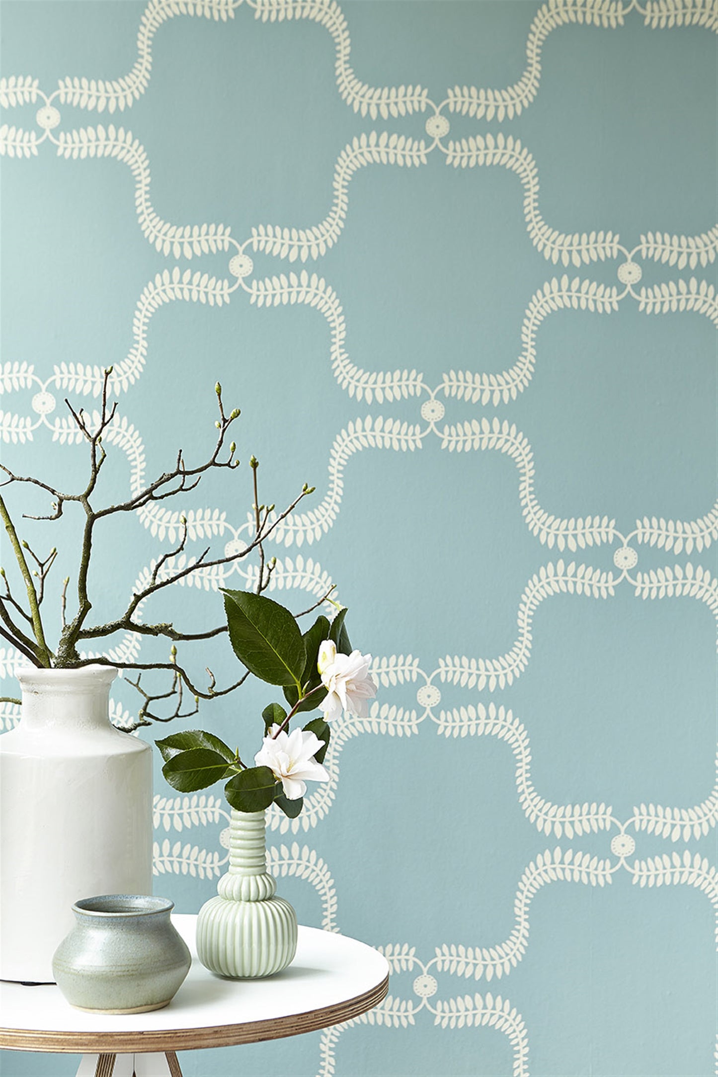 Up the Garden Path - Wall Covering - Teal