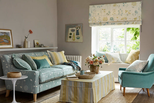 Vanessa Arbuthnott fabric photos and pictures of Roman blinds