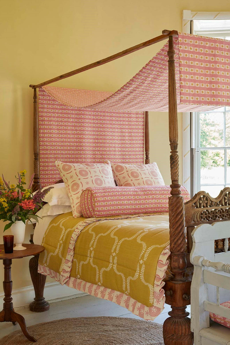 Pink and Yellow Bedroom