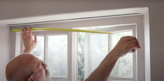 measuring the top of a window for a made to measure roman blind