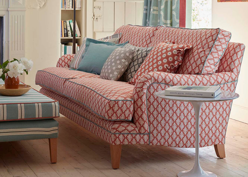 Traditional Sofa with Back Cushions