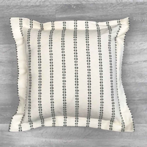 Simple Ticking Detail - Lichen - square