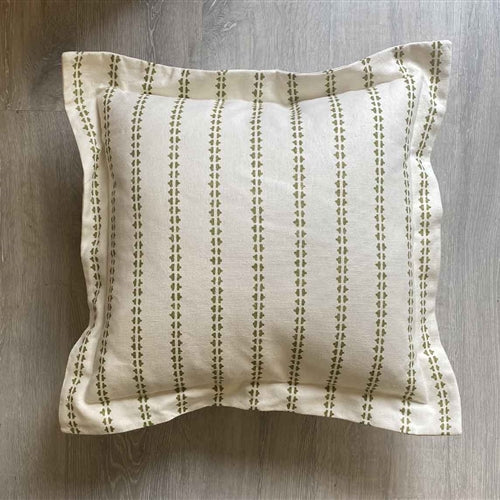 Simple Ticking Detail - Kale - square