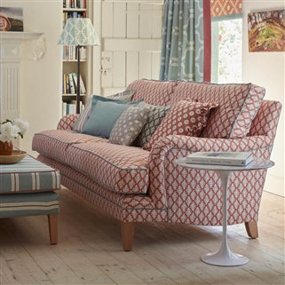 Traditional Sofa with Back Cushions