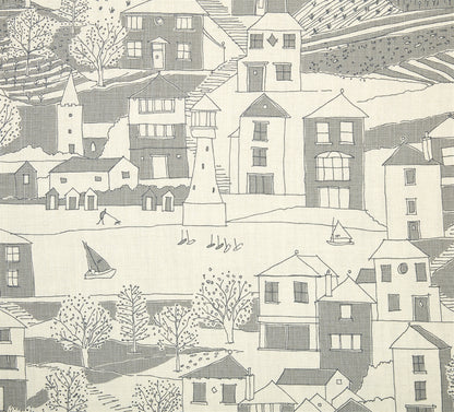 By the Sea - Scree, Charcoal  - By the Metre