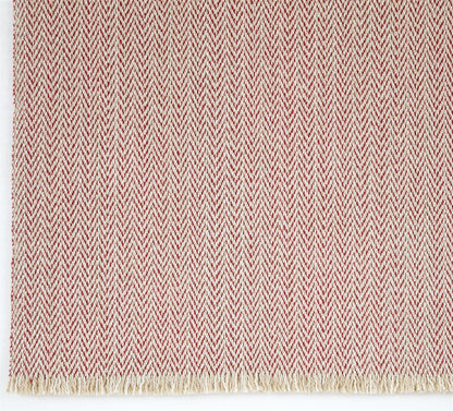 Herringbone Rug - Rose