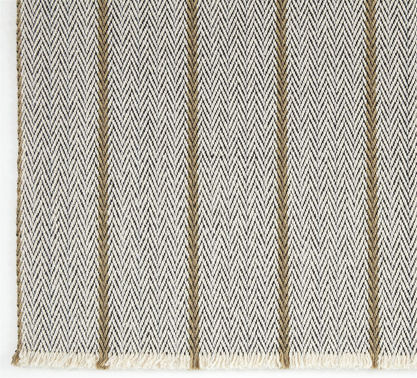 Herringbone Rug - Thunder, Bracken