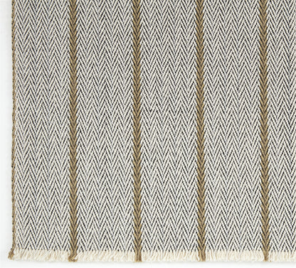 Herringbone Rug - Thunder, Bracken