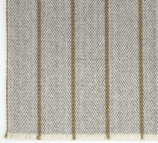 Herringbone Rug - Thunder, Bracken