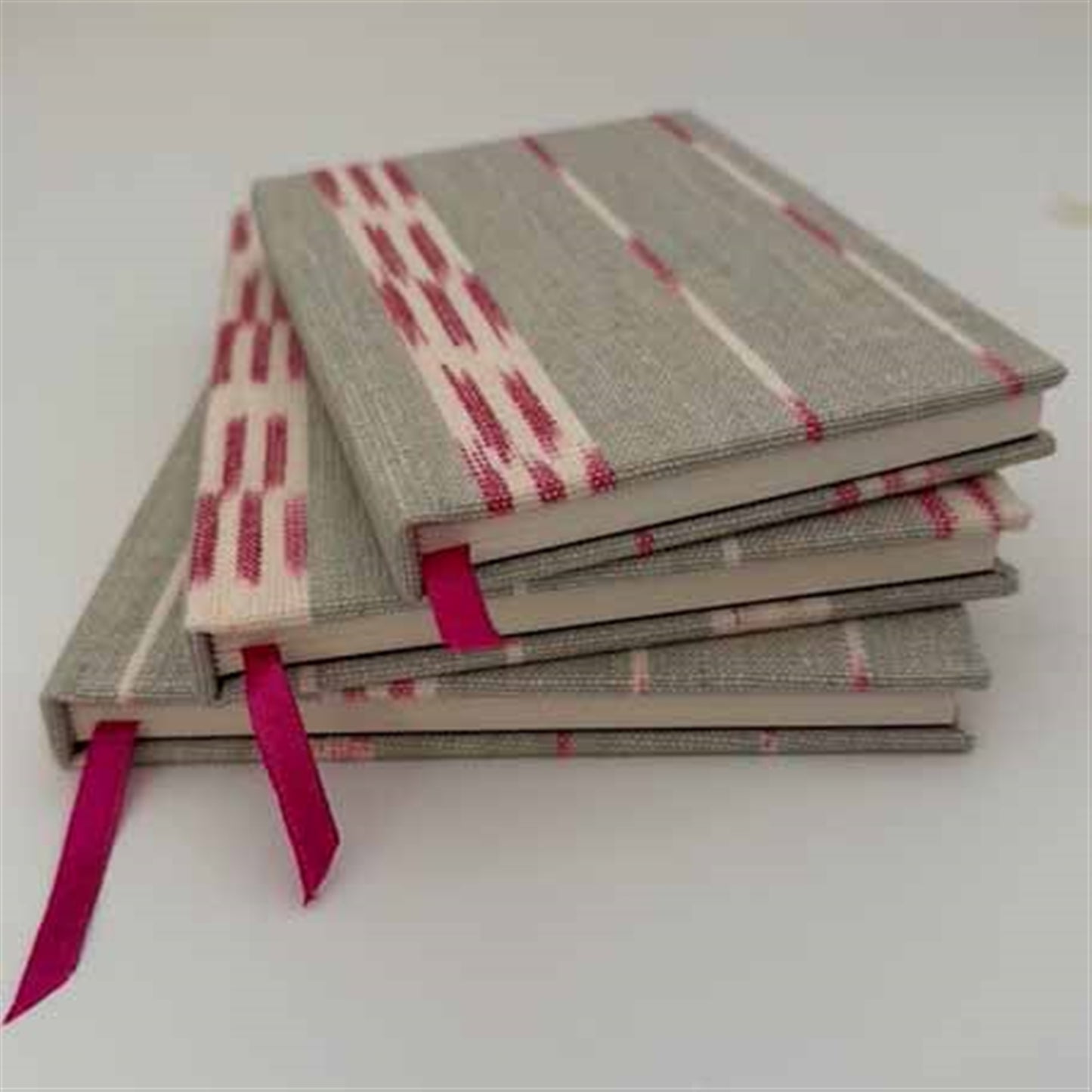 Baltic Stripe Notebook - Clay, Sweet Pea