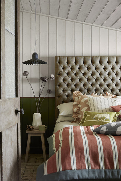 Stockholm Stripe - Terracotta, Charcoal, Winter