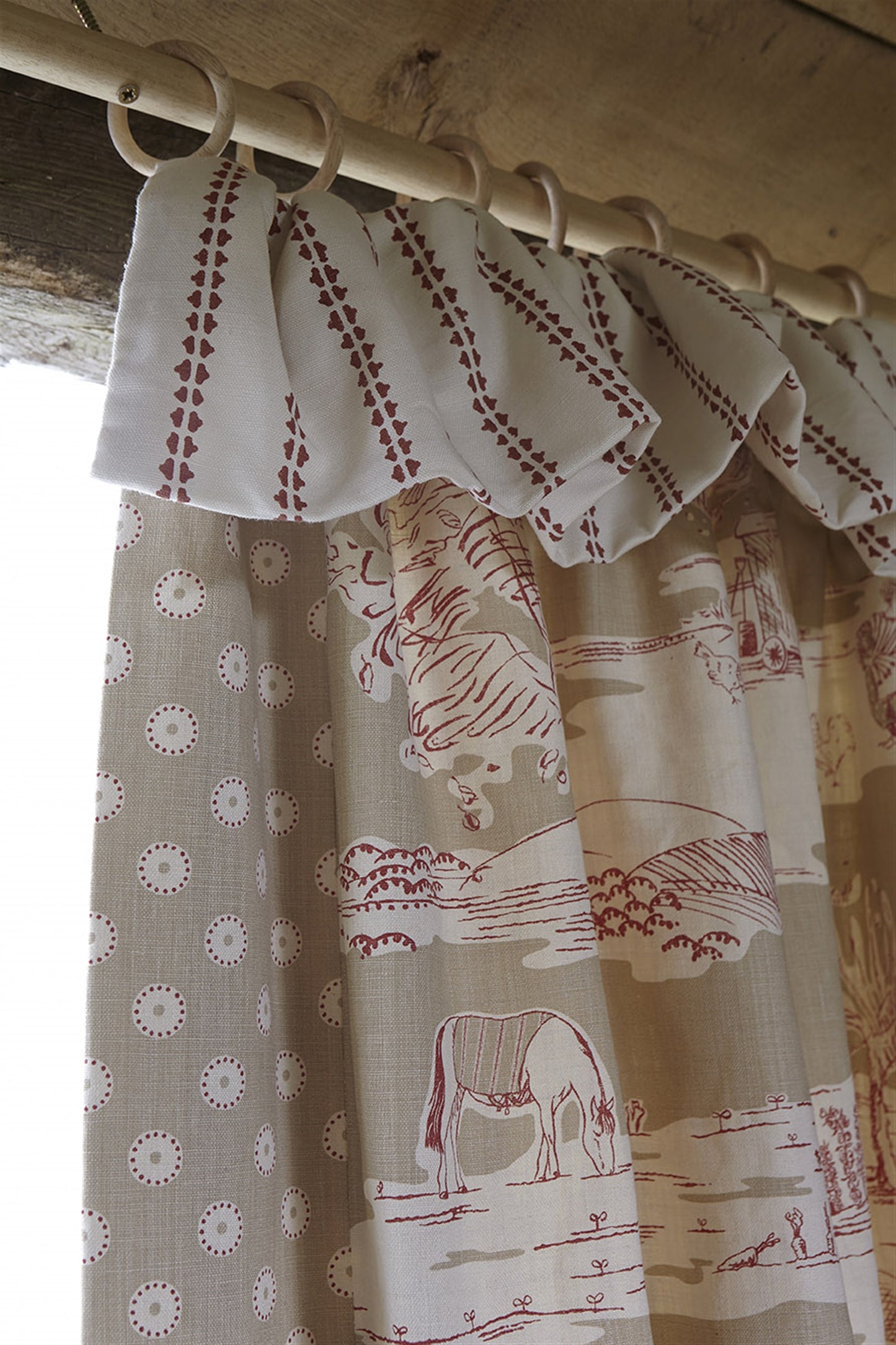 Simple Ticking Detail - Terracotta