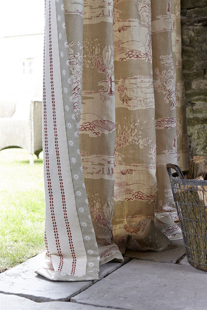 Simple Ticking Detail - Terracotta
