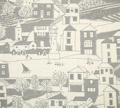 By the Sea - Scree, Charcoal  - By the Metre