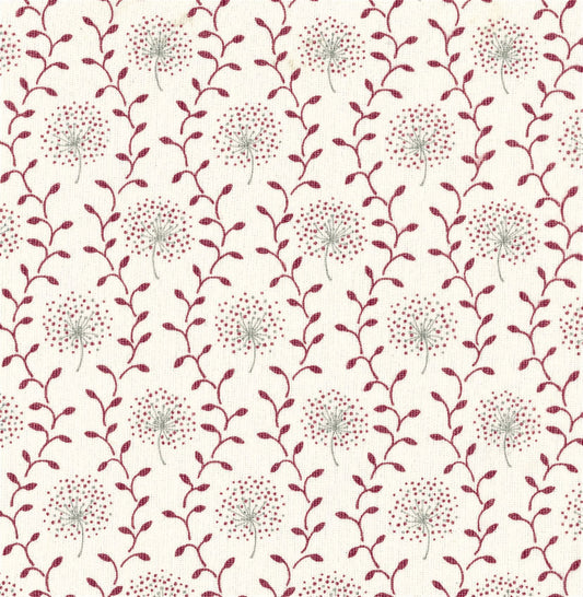 Dandelion Trellis - Cranberry, Stone