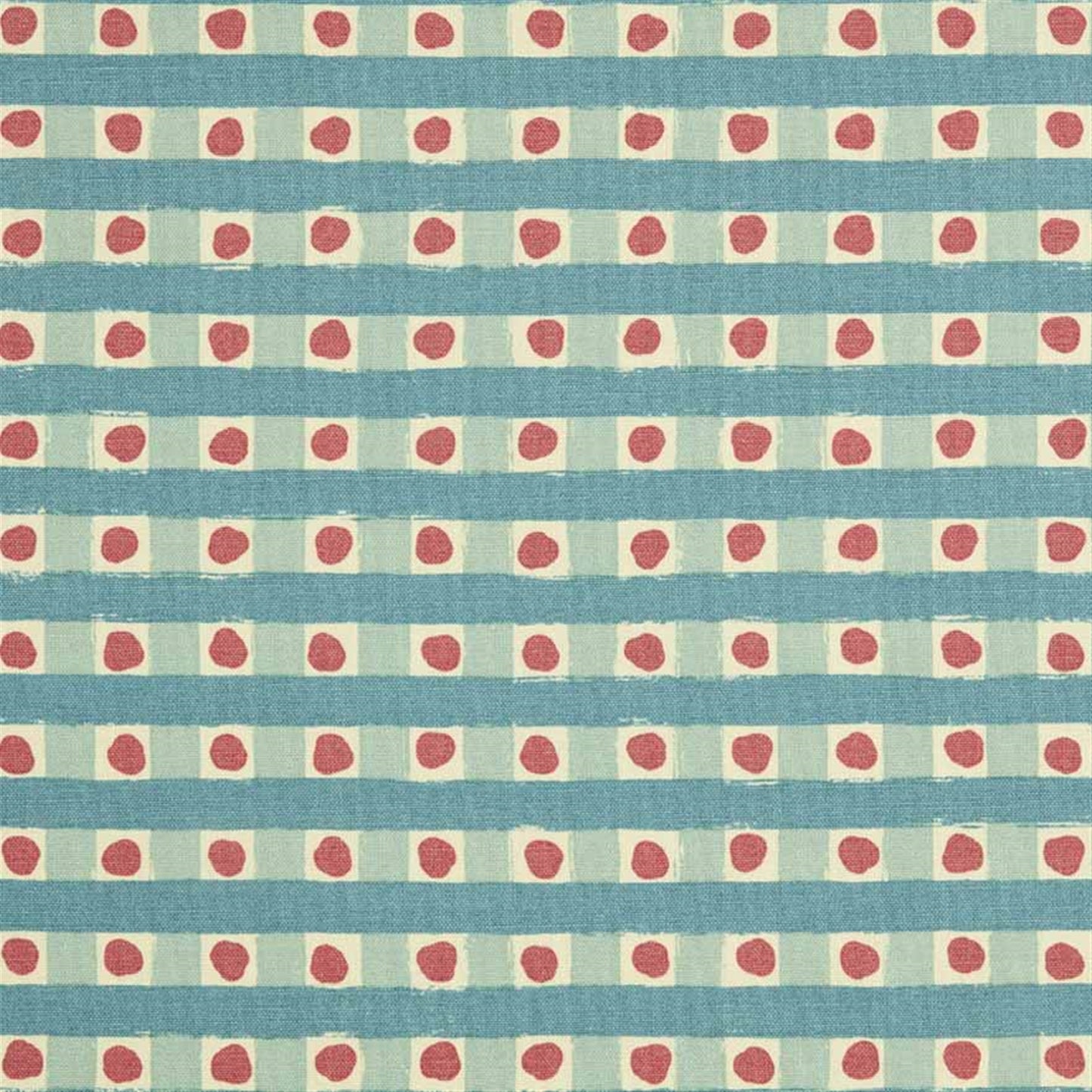 Dotty Check - Cloud, Light Indigo, Soft Raspberry