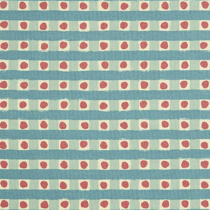 Dotty Check - Cloud, Light Indigo, Soft Raspberry