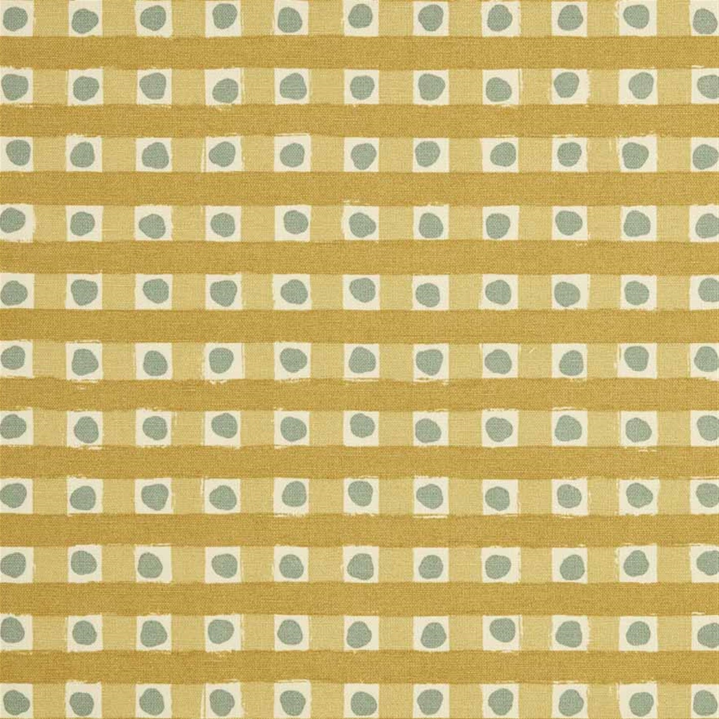 Dotty Check - Soft Ochre, Ochre, Smoke