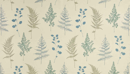 Fine Foliage - Duck Egg, Smoke, Light Indigo, Soft Cornflower - Cut Lengths