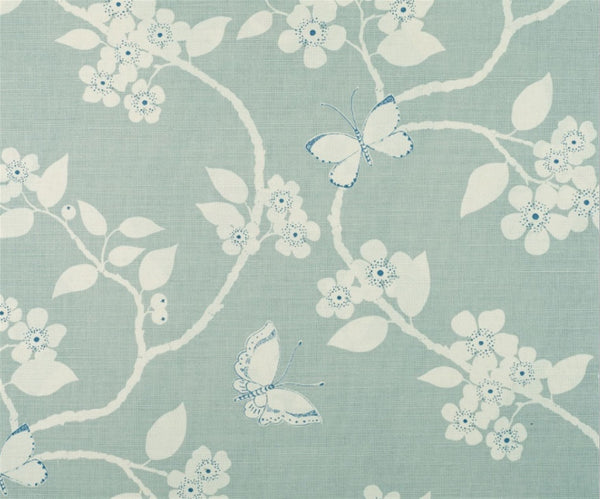 Flora and Fauna - Duck Egg, Denim - Cut Lengths