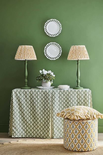 Little Fern - Ochre - pleated, for lamp base - Was £204, NOW £170