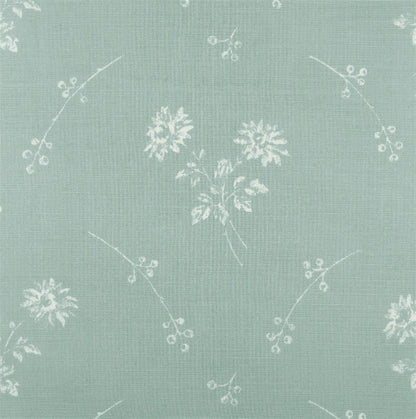 French Floral - Soft Duck Egg - Discontinued - Cut Lengths
