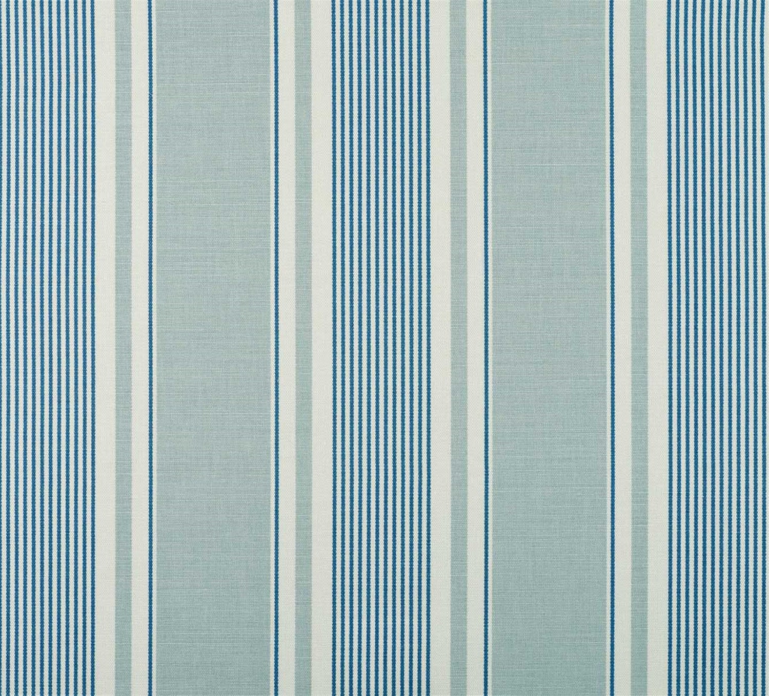 French Ticking - Duck Egg, Denim