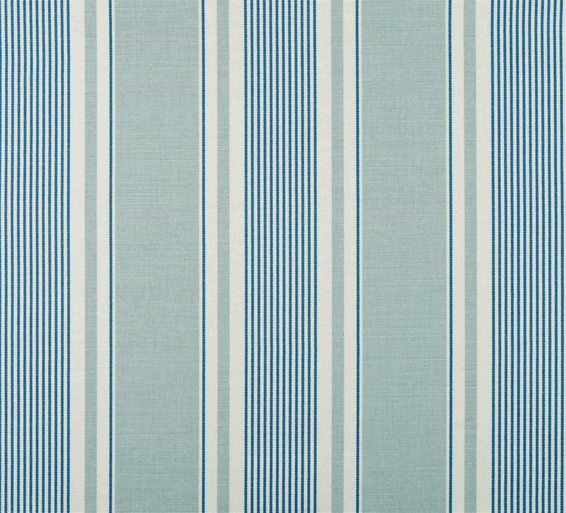 French Ticking - Duck Egg, Denim