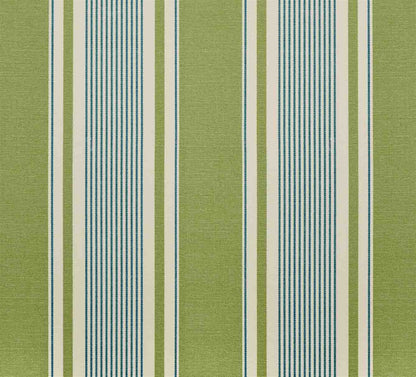 French Ticking - Moss, Cornflower