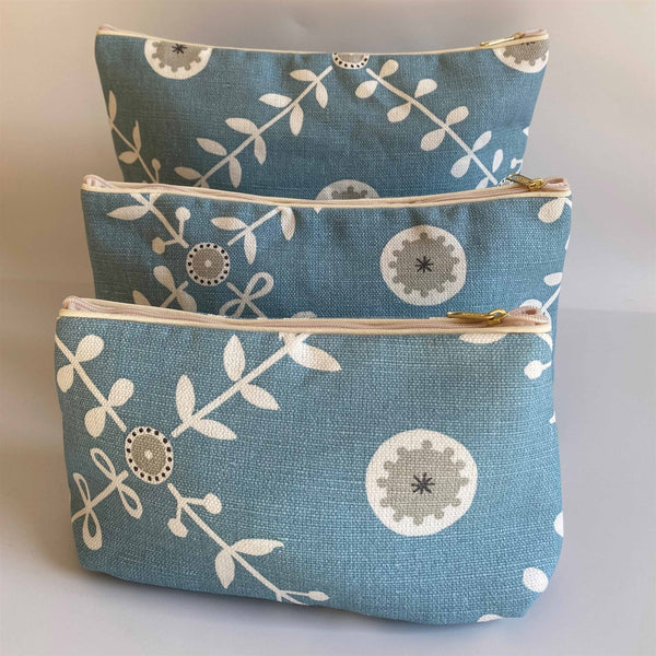 Fruit Garden - Wash Bag - Powder Blue, Pigeon, Charcoal