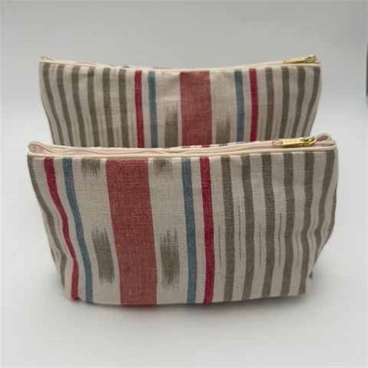 Lapland Stripe - Wash Bag - Pigeon, Forget-me-not, Damson