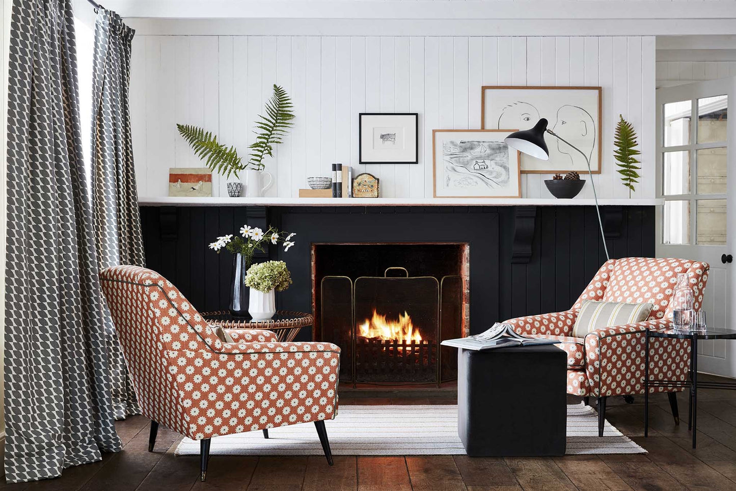 Herringbone Rug - Thunder, Bracken