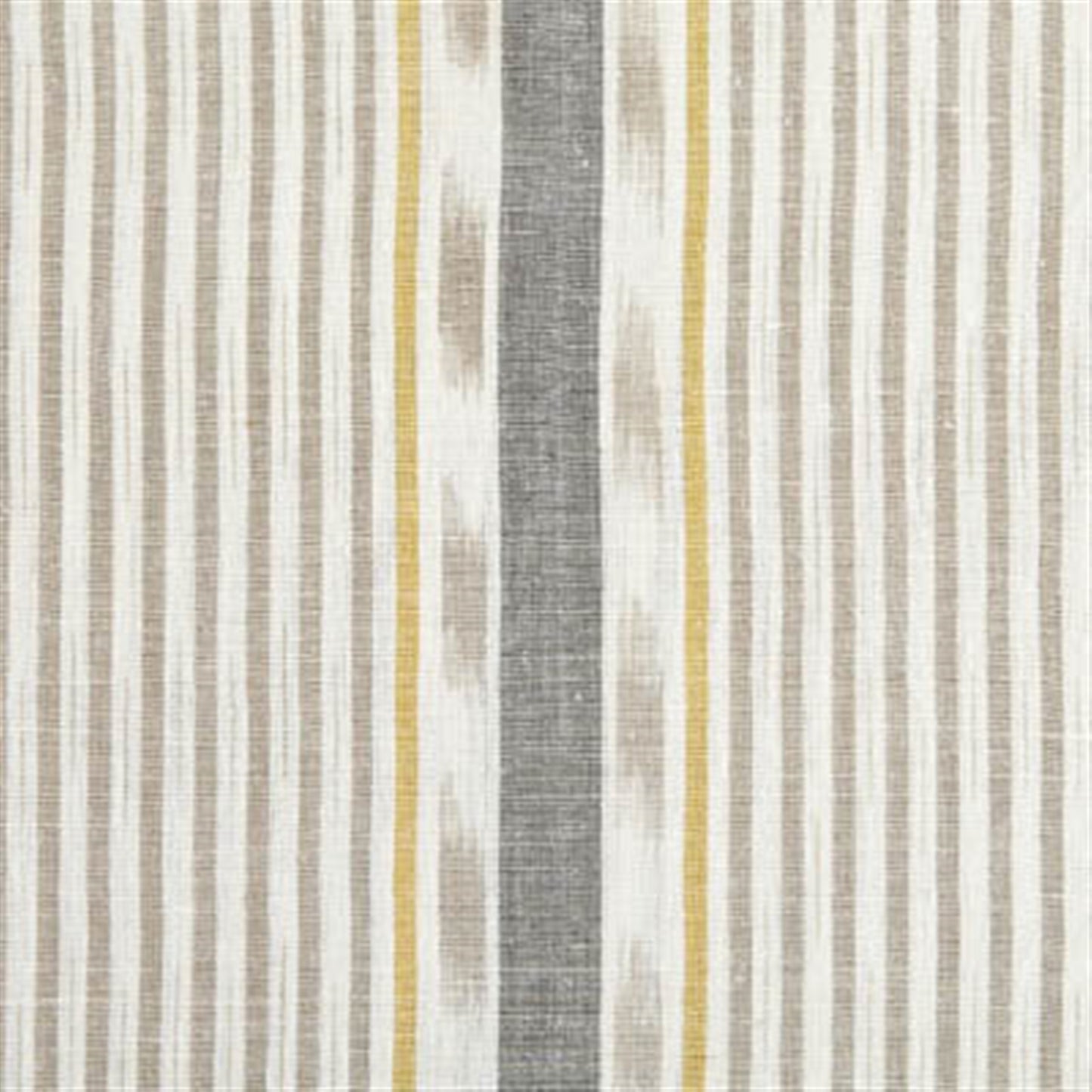 Lapland Stripe - Dove, Saffron, Charcoal - Discontinued - By the Metre