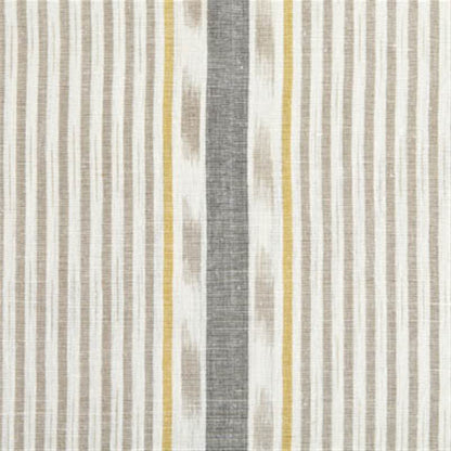 Lapland Stripe - Dove, Saffron, Charcoal - Discontinued - By the Metre