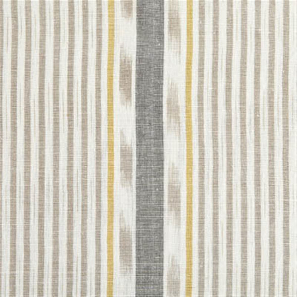 Lapland Stripe - Dove, Saffron, Charcoal - Discontinued - By the Metre