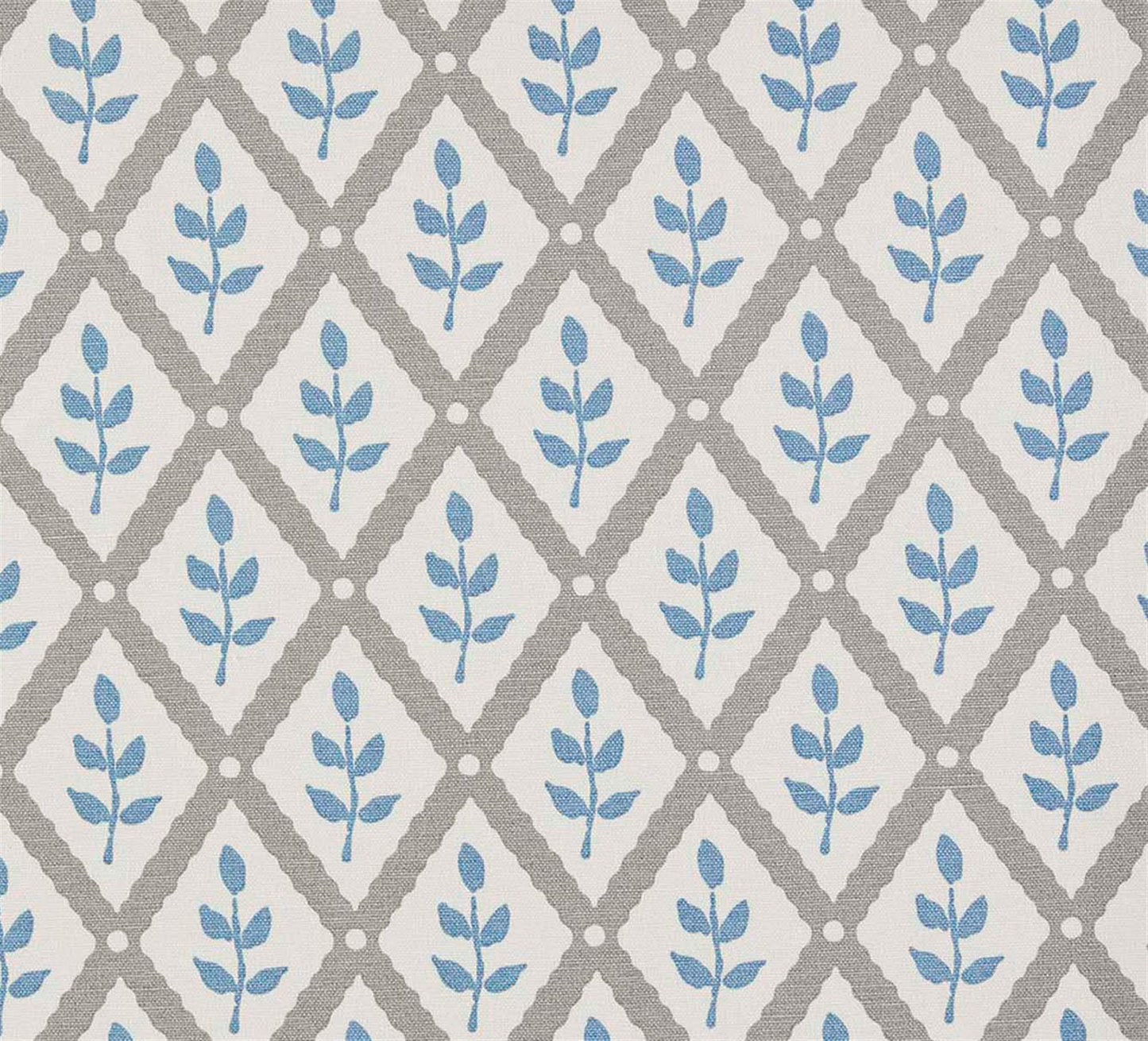 Lattice Leaf - Scree, Soft Cornflower