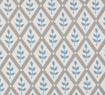 Lattice Leaf - Scree, Soft Cornflower