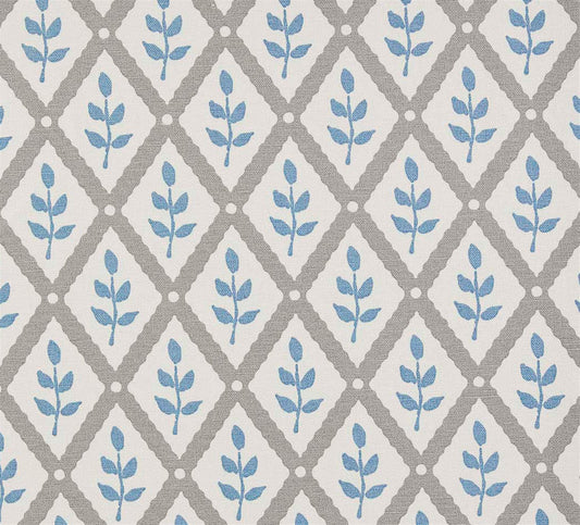 Lattice Leaf - Scree, Soft Cornflower