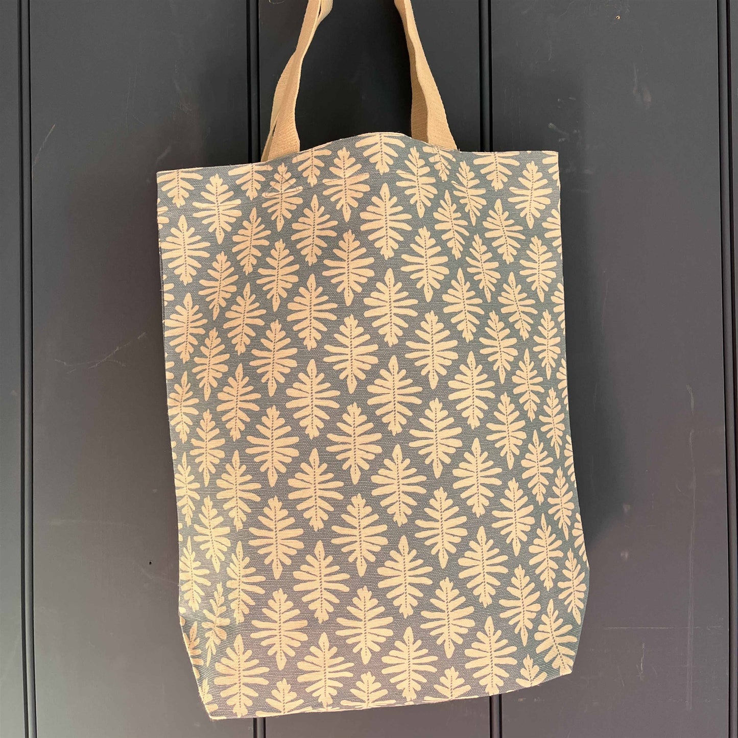 Tote Bag - Cow Parsley, Cornflower and Duck Egg and Little Fern, Soft Cornflower
