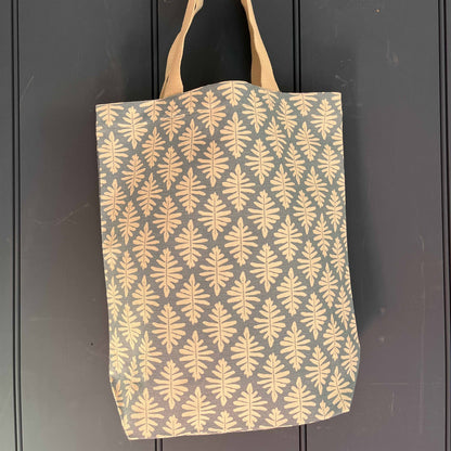 Tote Bag - Cow Parsley, Cornflower and Duck Egg and Little Fern, Soft Cornflower
