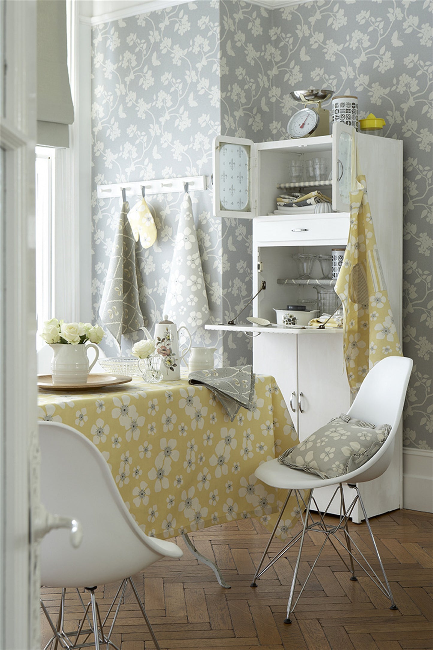 Wild Rose - Buttercup, Clay, Charcoal - Discontinued - By the Metre