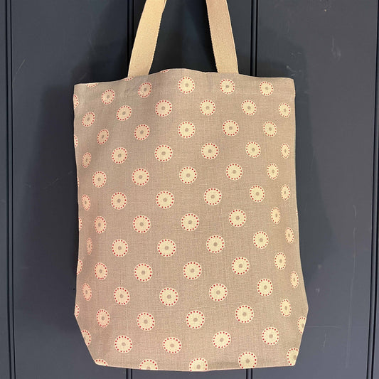 Tote Bag - Pretty Maids, Clay, Sweet Pea and Fern and Dragonfly, Smoke