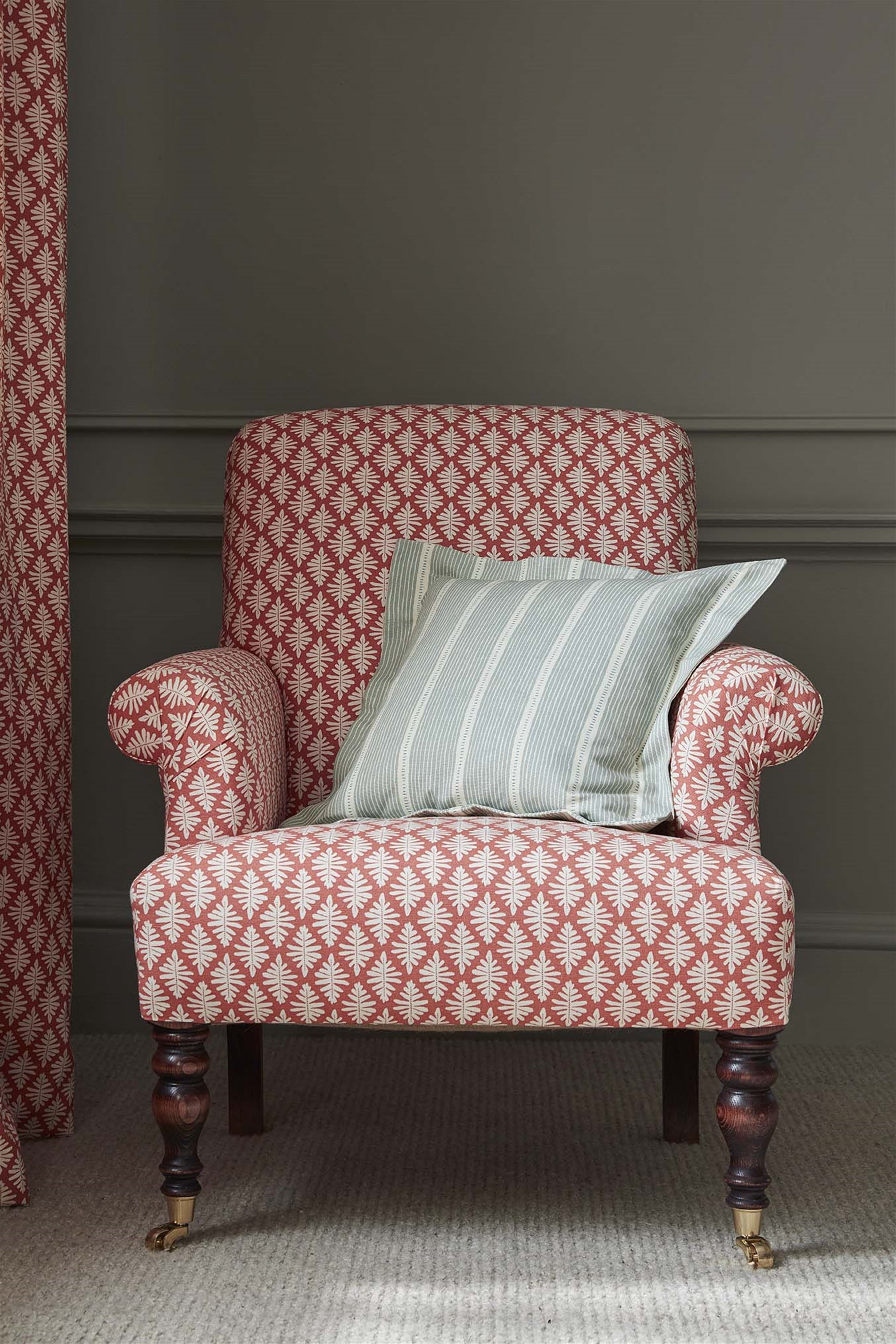 Stripe and Dash - Duck Egg, Cornflower