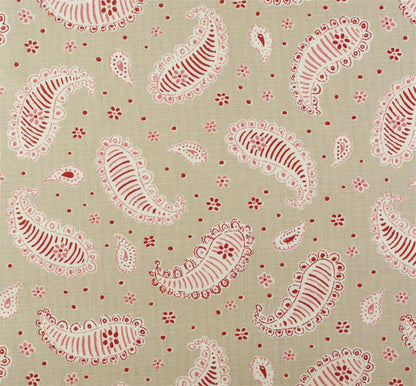 Paisley Ground - Limestone, Raspberry - Cut Lengths