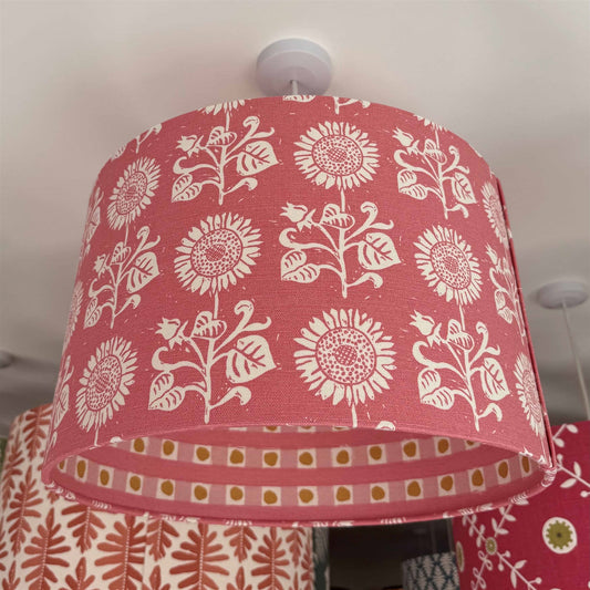 Sunflower - Soft Raspberry - contrast lining - drum, ceiling