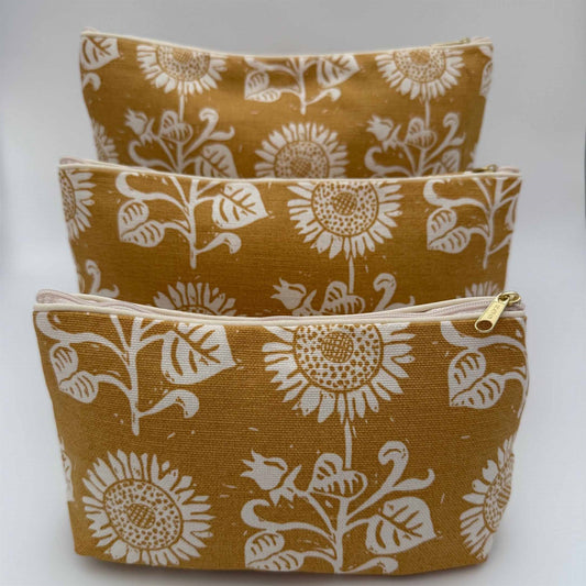 Sunflower - Wash Bag - Ochre