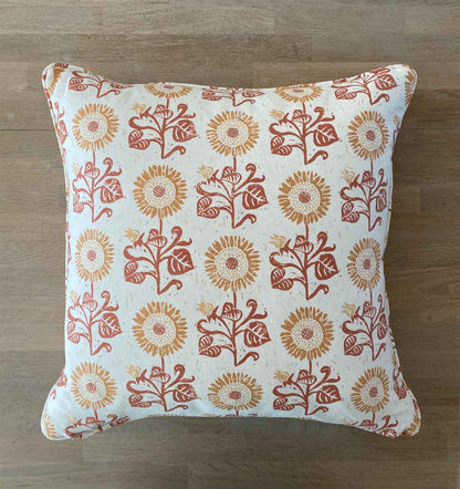 Sunflower Detail - Peach, Soft Day Lily, Day Lily - square